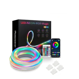 LED-NEON-RGB-Magic strip light coiled multicolor display