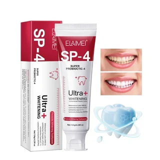 ELAIMEI SP-4 Ultra Whitening Probiotic Toothpaste with box packaging