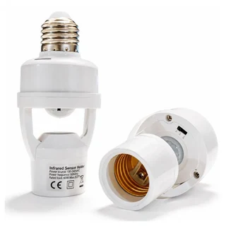 Infrared PIR Motion Sensor E27 Lamp Holder
