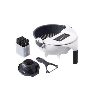 6 in 1 Vegetable Cutter with Drain Basket
