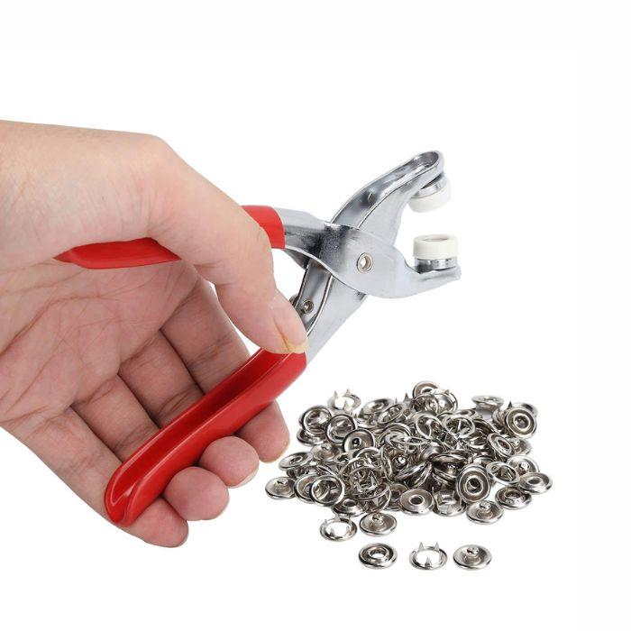 Hand Pressure Pliers For Prong Snap Button (FREE 100 BUTTON)