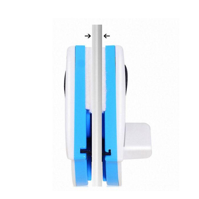Double Sided Magnetic Window Cleaner with triangular magnetic head for cleaning both sides of single glass