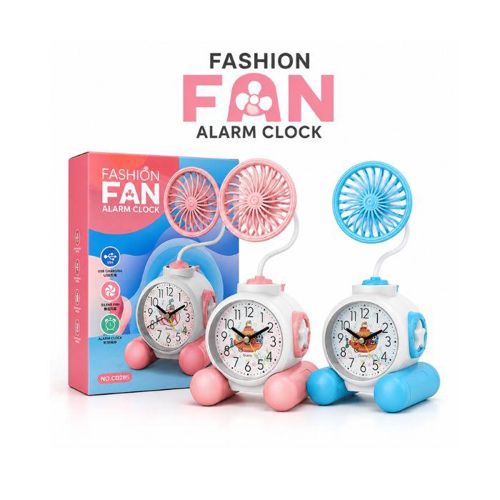 Fashion Fan Alarm Clock retail packaging box