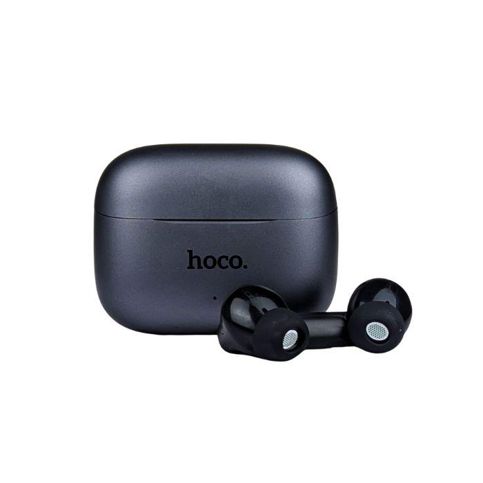 EQ27 Fun AI Translation Earbuds front view with compact wireless earbuds and charging case
