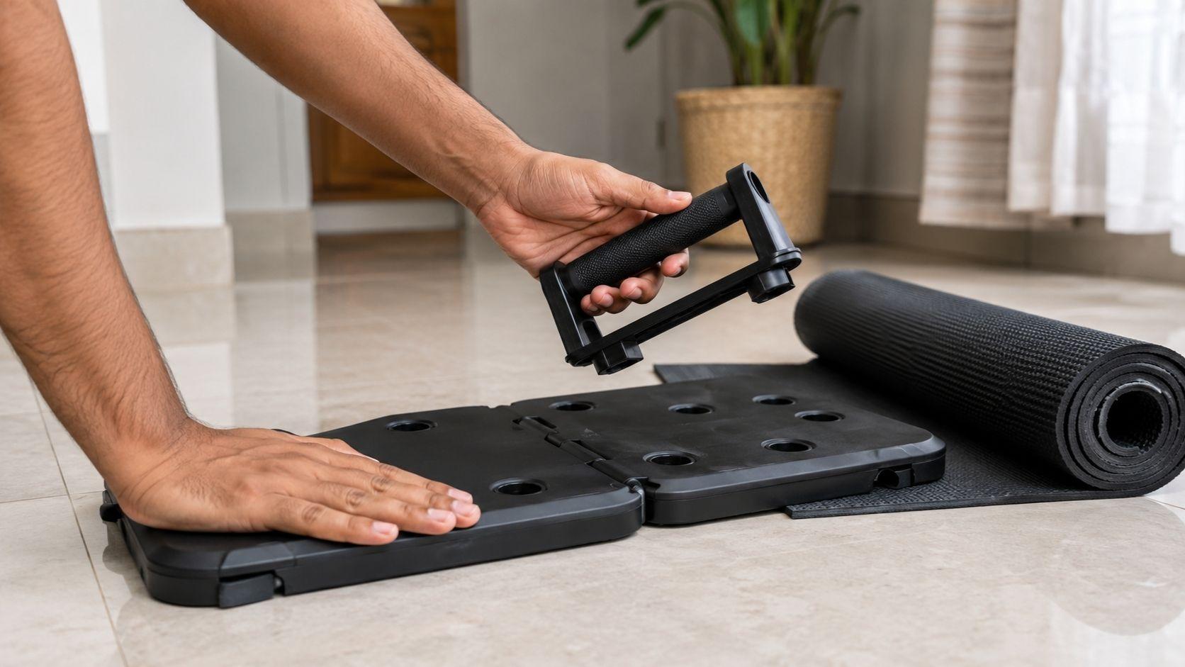 Home Workout Equipment কেনার আগে material, grip ও size পরীক্ষা