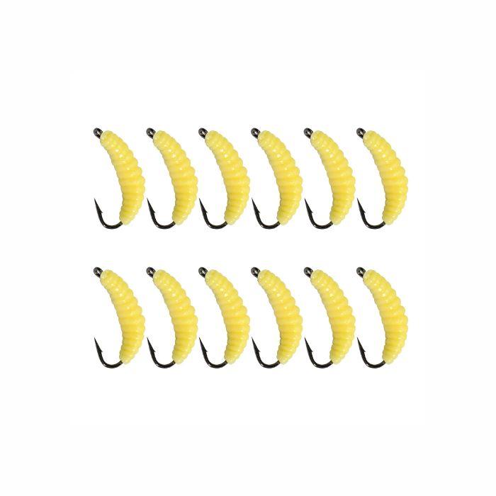 12 Pcs Silicone Soft Fishing Worms